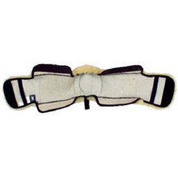 Bauchgurtschoner 75 x 12 cm Girth sleeve Lambskin Lammfell Sattelgurt Schoner 