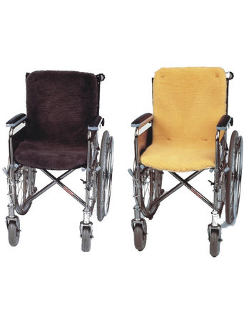 in 45x85 cm Werner Christ GmbH Rollstuhl Sitzauflage und Sitzkissen aus echtem Fell erhältlich in anthrazit Lammfellauflage für Sitz und Rücken Lammfell Rollstuhlauflage von CHRIST